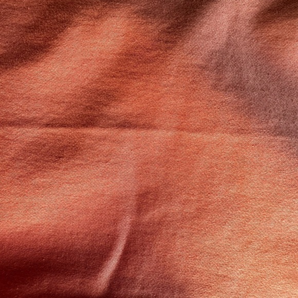 Express Super High Waisted Orange Denim Joggers - Picture 2 of 6